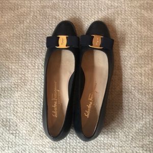 Salvatore Ferragamo Black Flats